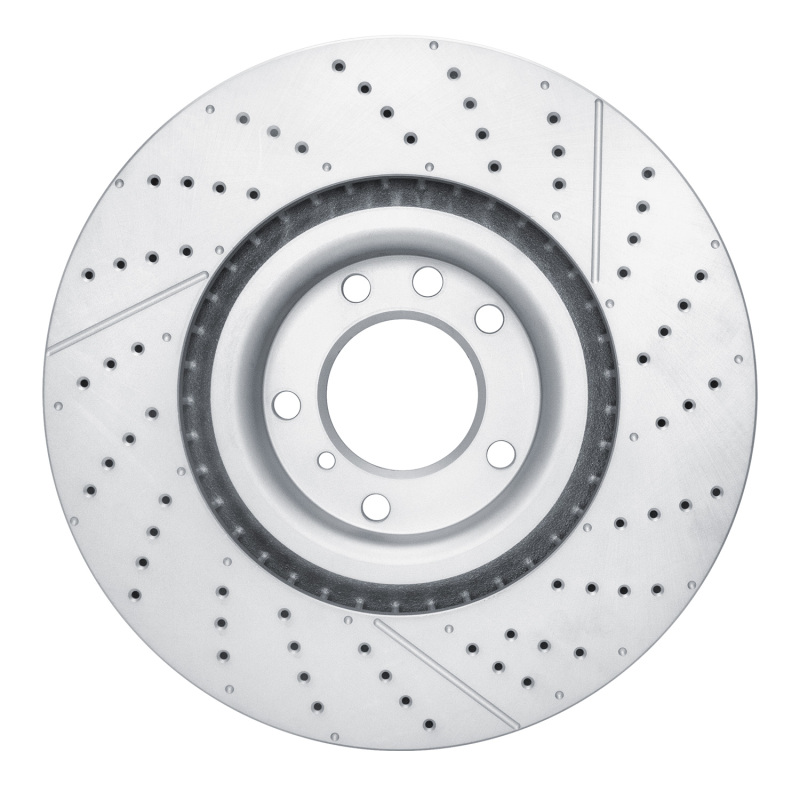 Mercedes-Benz G63 AMG Brake Rotor (1) - Front - R1 Concepts - GeoSPEC Coated Rotor - Drilled and Slotted - `13-`18